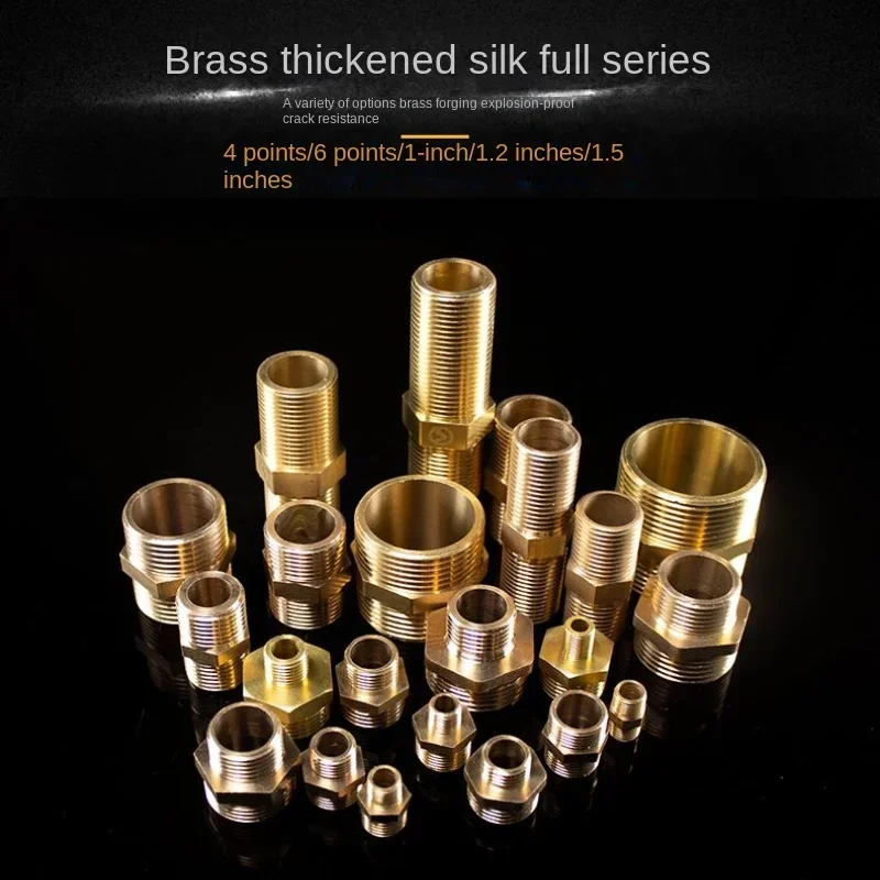 1/8" 1/4" 3/8" 1/2" 3/4" 1" BSP Male Thread Brass Pipe Fitting Reducer Hex Nipple Coupler Connector Adapter Water Fuel Gas pipe fitting,water pipe fitting,hose pipe fitting