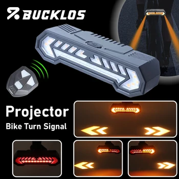 BUCKLOS Indicatore di direzione Fanale posteriore per bici Luce posteriore per bicicletta remota Indicatore di direzione per bici da MTB Fanale posteriore Luci posteriori per bicicletta ricaricabili