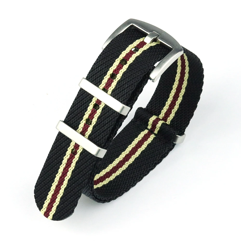 Nylon Nato Strap 20mm 22mm Stripe Watchband Replacement Watch Band Military Wristband Accessories For Tudor Nato Watch Strap