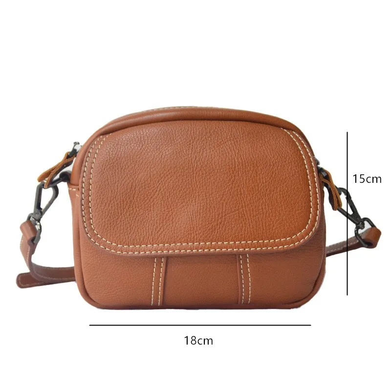 YourSeason Vintage Versatile Genuine Leather Ladies Small Shoulder Bags Leisure Solid Color