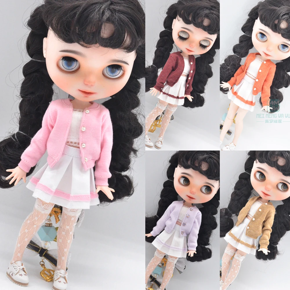 

Одежда для кукол Blyth, 1 шт., модный кардиган, юбка, топ для кукол 28-30 см, Blyth Azone OB22 OB24, аксессуары для кукол