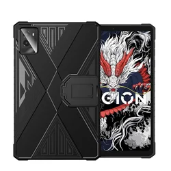 Shockproof Kickstand Tablet Case with Gaming Protective Shell for Y700 2nd 2023 (Black)