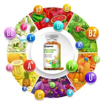 Whole Foods Multivitamin for Women & Men - with Vitamin A, B-Complex, C, D3 & Zinc Health Food-Vitamin & Mineral Supplement