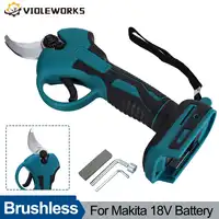 50mm Brushless Cordless Pruning Shear Electric Tree Branch Cutter Fruit Tree Bonsai Pruner Garden Power Tool for Makita 18V 1