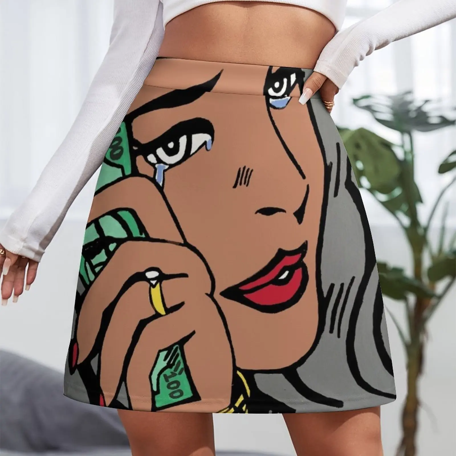 Fabolous / Summertime Shootout / Pop Art Mini Skirt Female dress 90s aesthetic Women clothing