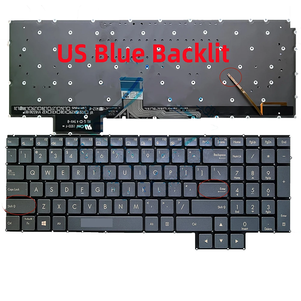 Tastiera Retroilluminata Usa Per Tastiera Asus Proart Studiobook Pro X W730 W730G5T Muslimatexplain 0 Knb0