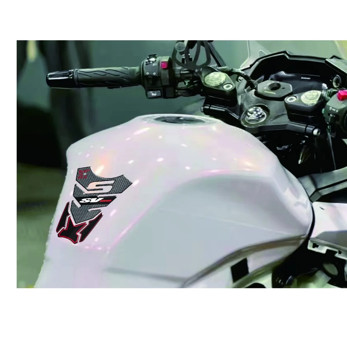 3D Motorcycle Fuel Tank Cap Pad Protector Stickers Decals For SUZUKI SV650 SV650S V-STROM650 SV650X SV650A