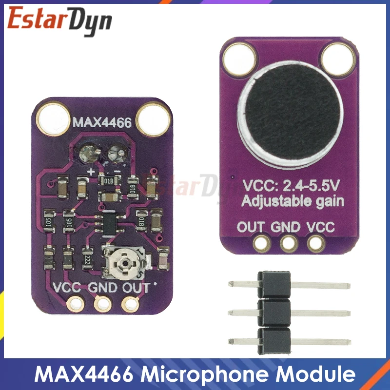 GY-MAX4466 Electret Microphone Amplifier Module MAX4466 Adjustable Gain For Arduino