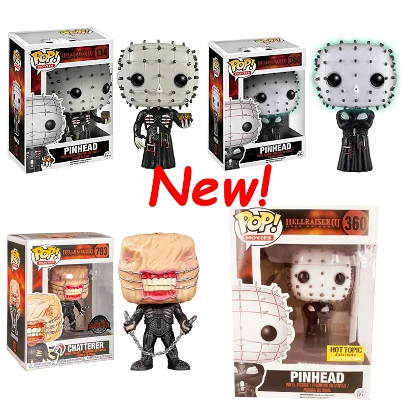 NEW FUNKO POP Hellraiser #134 Pinhead #360 Chatterer #793 Vinyl