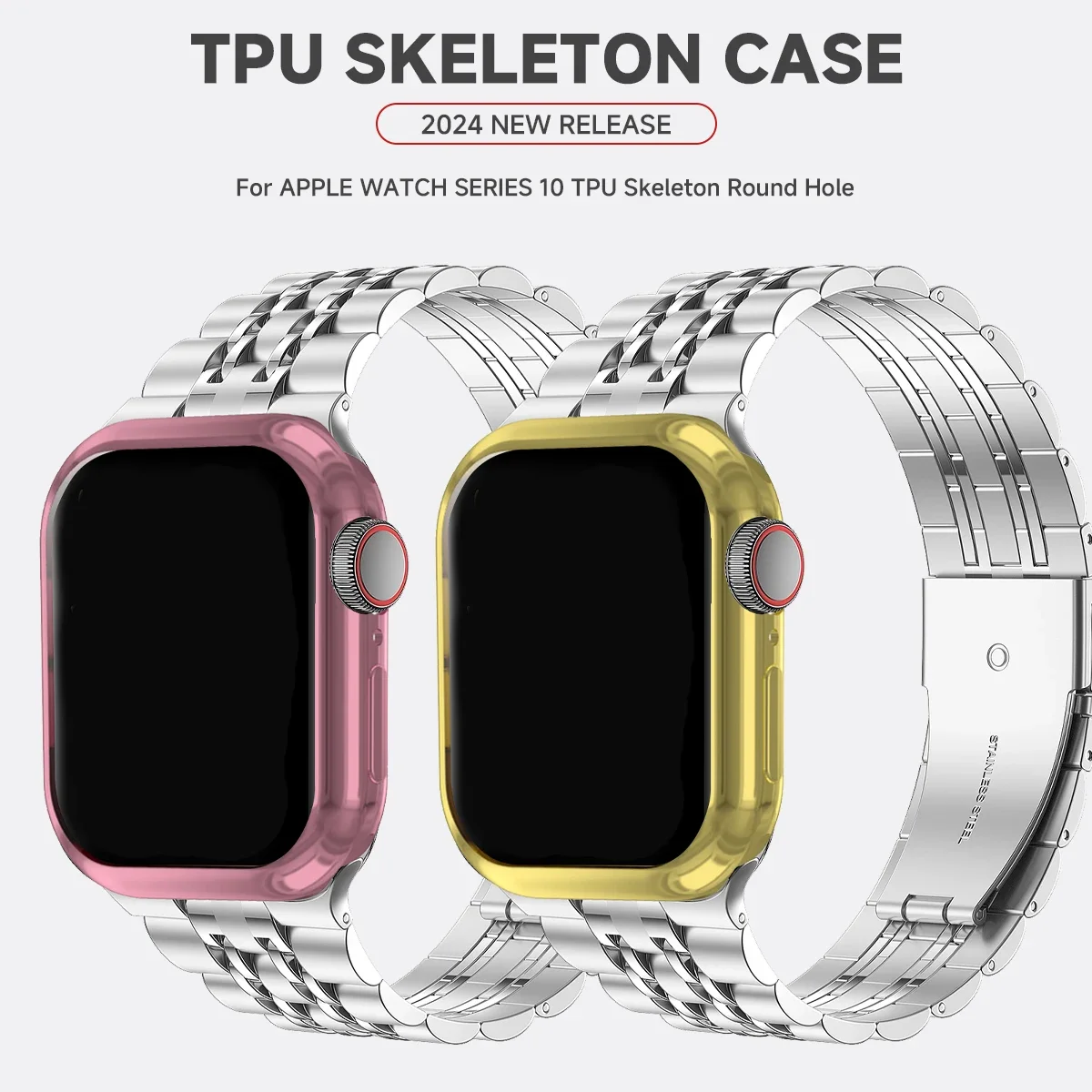 TPU Hollow Soft Bumper Shell for Apple Watch - Protective Case Cover