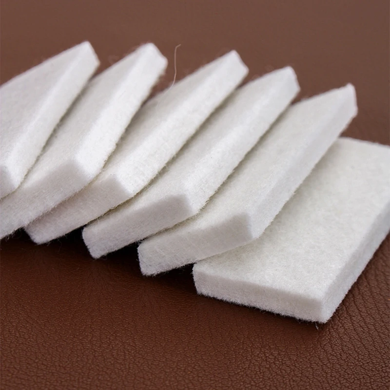 Leather Edge Dye Fiber Block Handmade DIY Leather Craft Treatment Tools 10x3.2x1cm 2Pcs