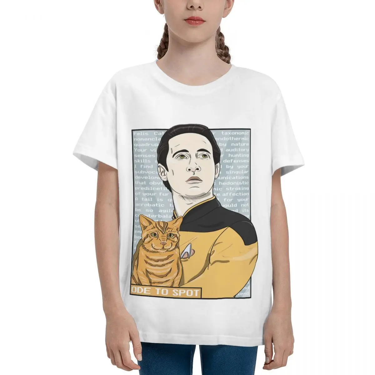 Star Trek The Next Generation Data Ode To Top Quality Leisure Teeanger Basic T-Shirt Manica Corta Girocollo Tees Funny Novità