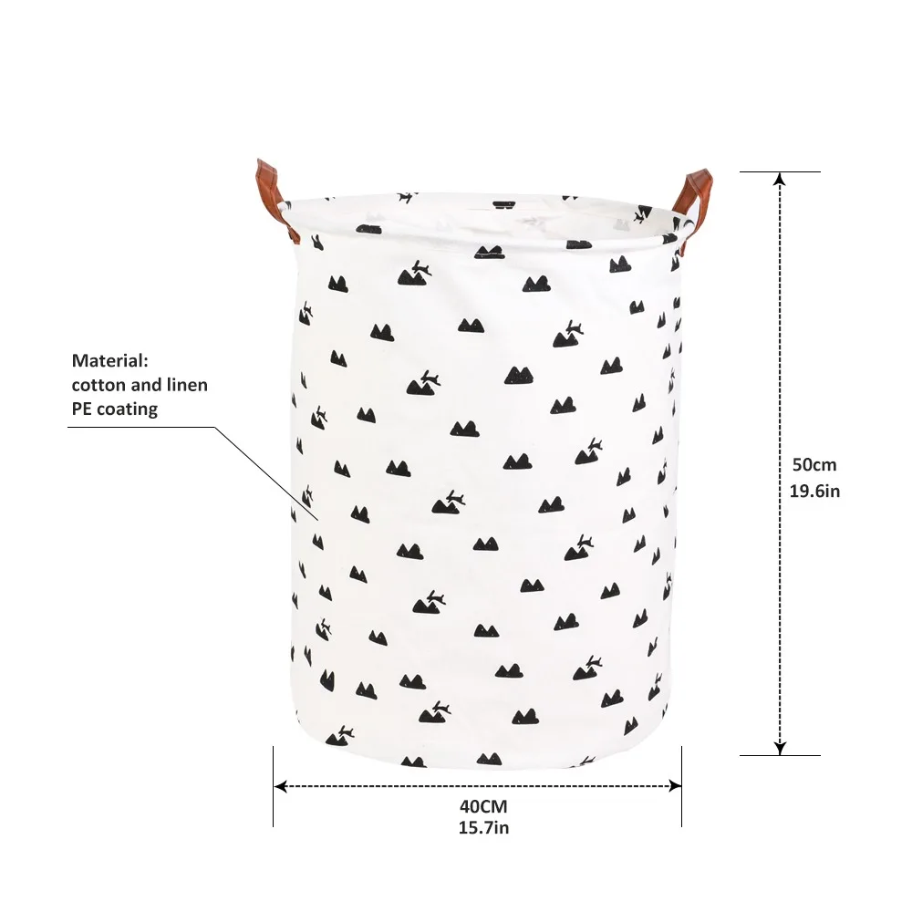 Coș de rufe pliabil de capacitate mare Sac de gunoi de depozitare rotund Coș mare de jucărie pliabil Coș de haine Organizator de găleți