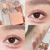 8-Color Pink Orange Eyeshadow Palette Facial Blusher Highlighter Brightening Lasting Heart-shaped Eye Shadow Makeup Cosmetics 3