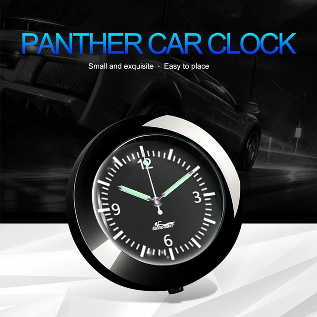 Orologio per Auto Luminous Automobiles Internal Stick-On Mini orologio  digitale meccanica orologi al quarzo ornamento per Auto accessori per Auto  - AliExpress