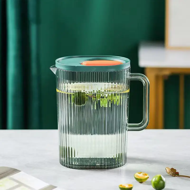 Ice Tea Pitcher 2.2L Juice Container Cold Water Jugs Cold Water Jugs Heat Resistant Drinking Pitcher Juice Container