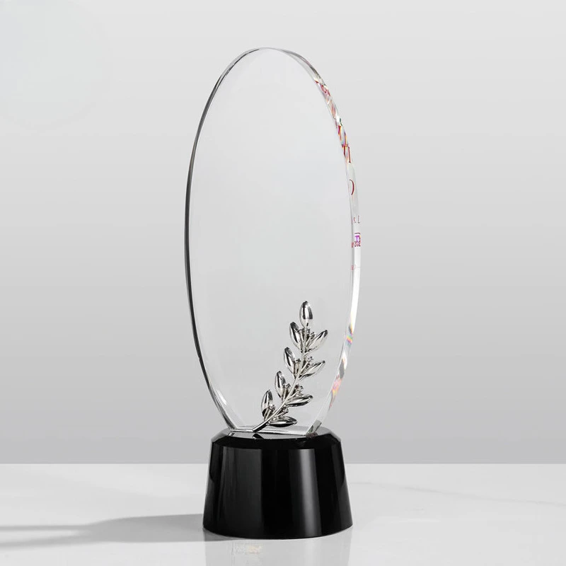 Customized High-end Medal Crystal Trophy, Excellent Staff Company Annual Meeting Awards, Home Decorations Outstanding Medal, 1Pc