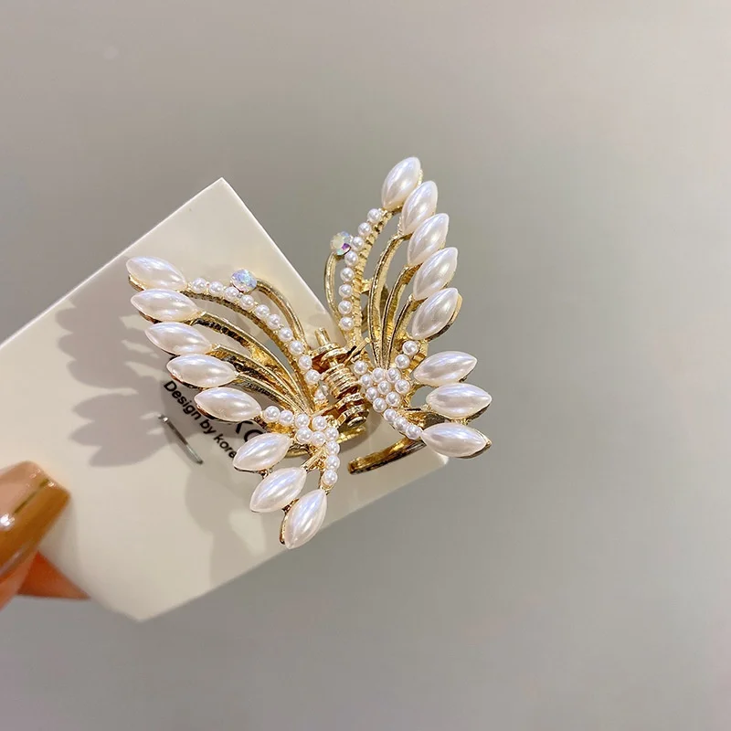 Small Butterfly Catch Clip Side Clip Back Head Plate Hair Accessories