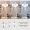 Ceiling Fans With Remote Control and Light LED Lamp Fan E27 Converter Base Smart Silent Ceiling Fans For Bedroom Living Room 2
