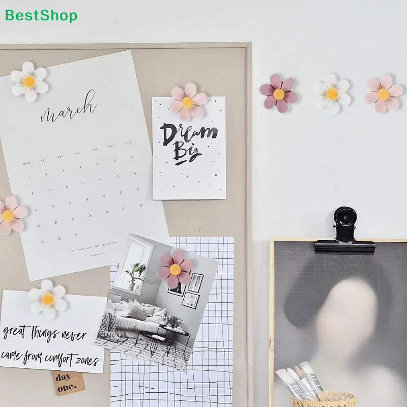 〔G〕장 꽃 모양 푸시핀, 코르크보드, 게시판 및 사진 벽 장 다채로운 꽃무늬 푸시핀 세트