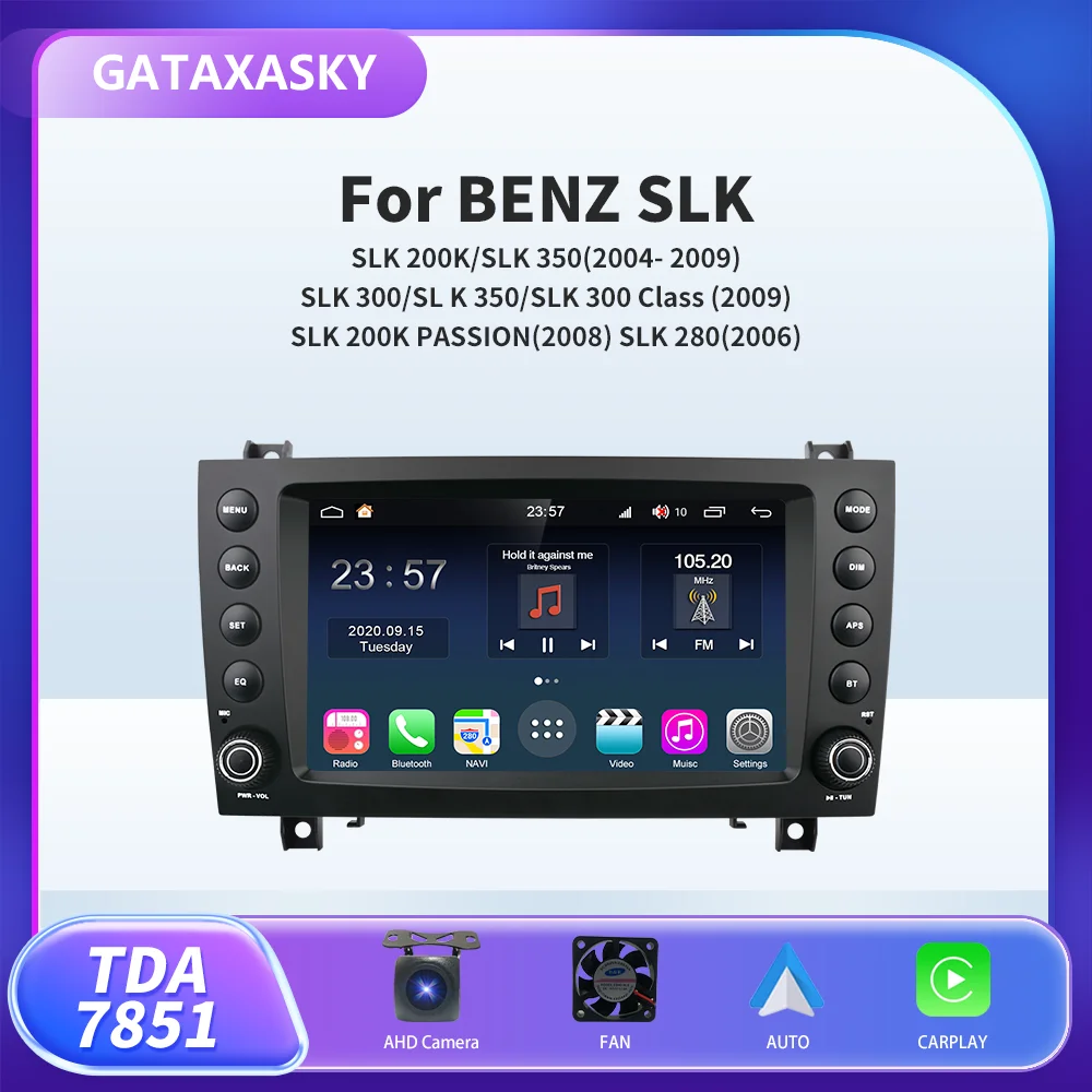 

GATAXASKY 8" Android Car Radio Stereo For Mercedes Benz SLK R171 W171 2004 - 2011 Multimedia Navigation GPS Wireless Carplay DSP