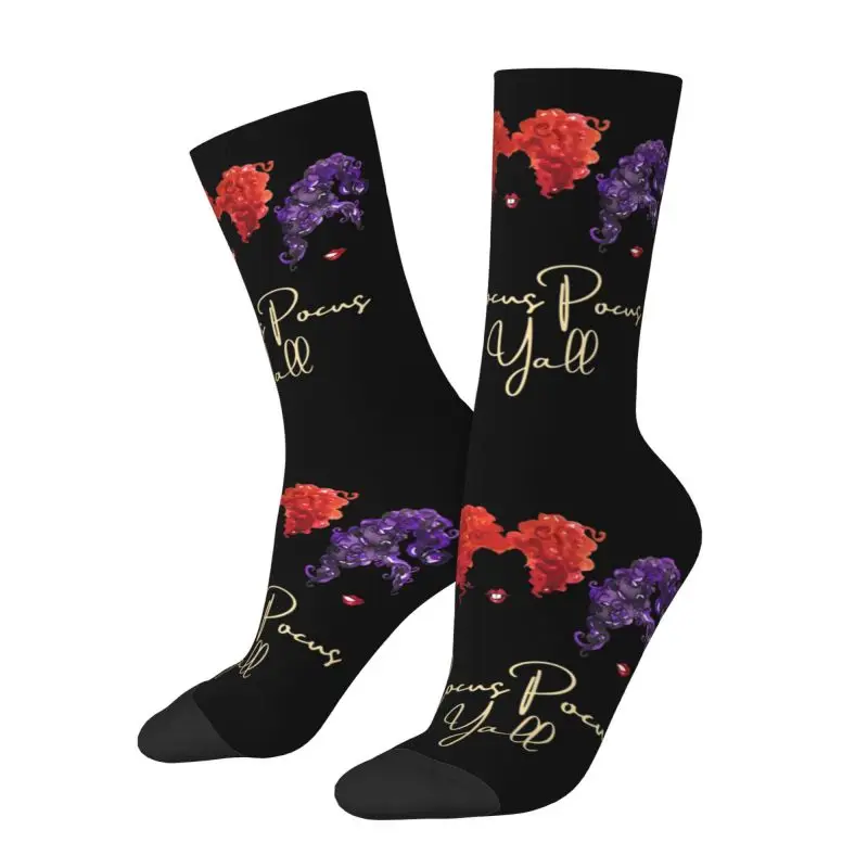 Moda Uomo Vintage Halloween Pocus Hocus Dress Socks Comodo Caldo Stampa 3D Divertente Sanderson Wprurighting Sisters Crew Socks