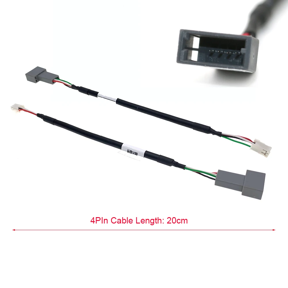 Cavo Adattatore USB Femmina Per Auto - 4 Pin A USB, Lunghezza 120cm, Compatibile Con Peugeot 307/408, Citroen C4/C5