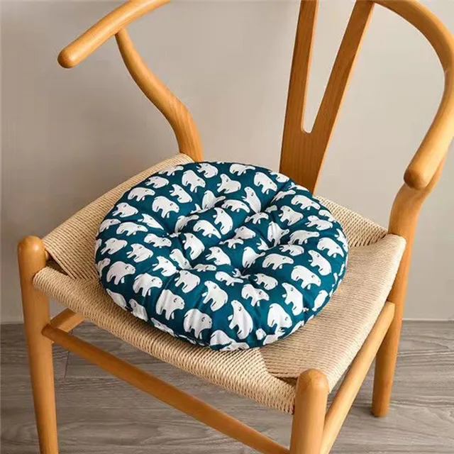 Nyomtatás Vastag Kerek Szék Párna Ülés Otthoni Javítás Iroda Poliészter Szál - Image 3