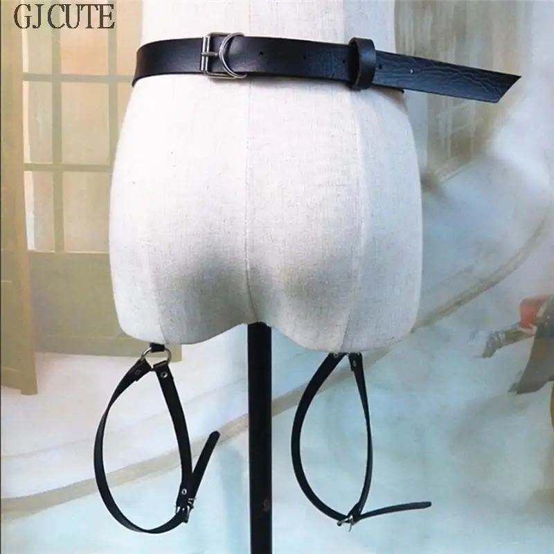 Sexy Women Harness Waist Belt PU Leather Garters O-Ring Waistband Punk Strap Band Leg Belt Club Party Appeal Accessories