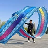 3D Leading 8/10/12m Square Fitness Dragon Dance Red Adult Chinese New Year Dragon Dances Ribbon Stage Performance Props 3