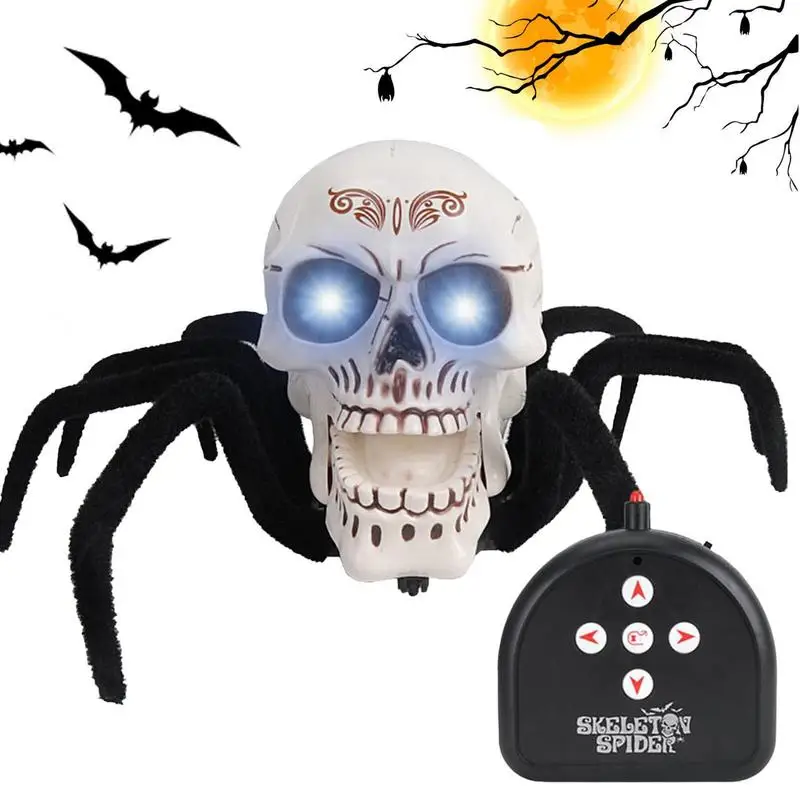

RC Spider Skull RC Spider Skull Animal Toys Reusable High Simulation Spider Animal Toys For Boys Girls Kids Children