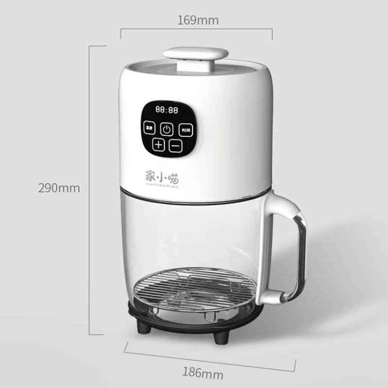 Transparent Air Fryer 2L 700W Home Smart Panoramic View Oil-free Mini Fryer Visual фритюрница Freidora De Aire Air Frit&ouml;z