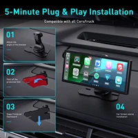 Lecteur multimédia Android pour voiture 10,25'' - Nouveau DVR de voiture - CarPlay sans fil - Écran tactile IPS - Enregistreur vidéo Bluetooth - FM AUX 7