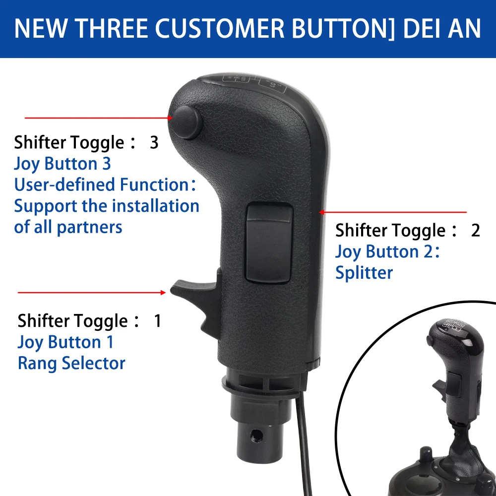 USB Truck Simulator Shifter, Gear Shift Knob For ATS ETS2 PC