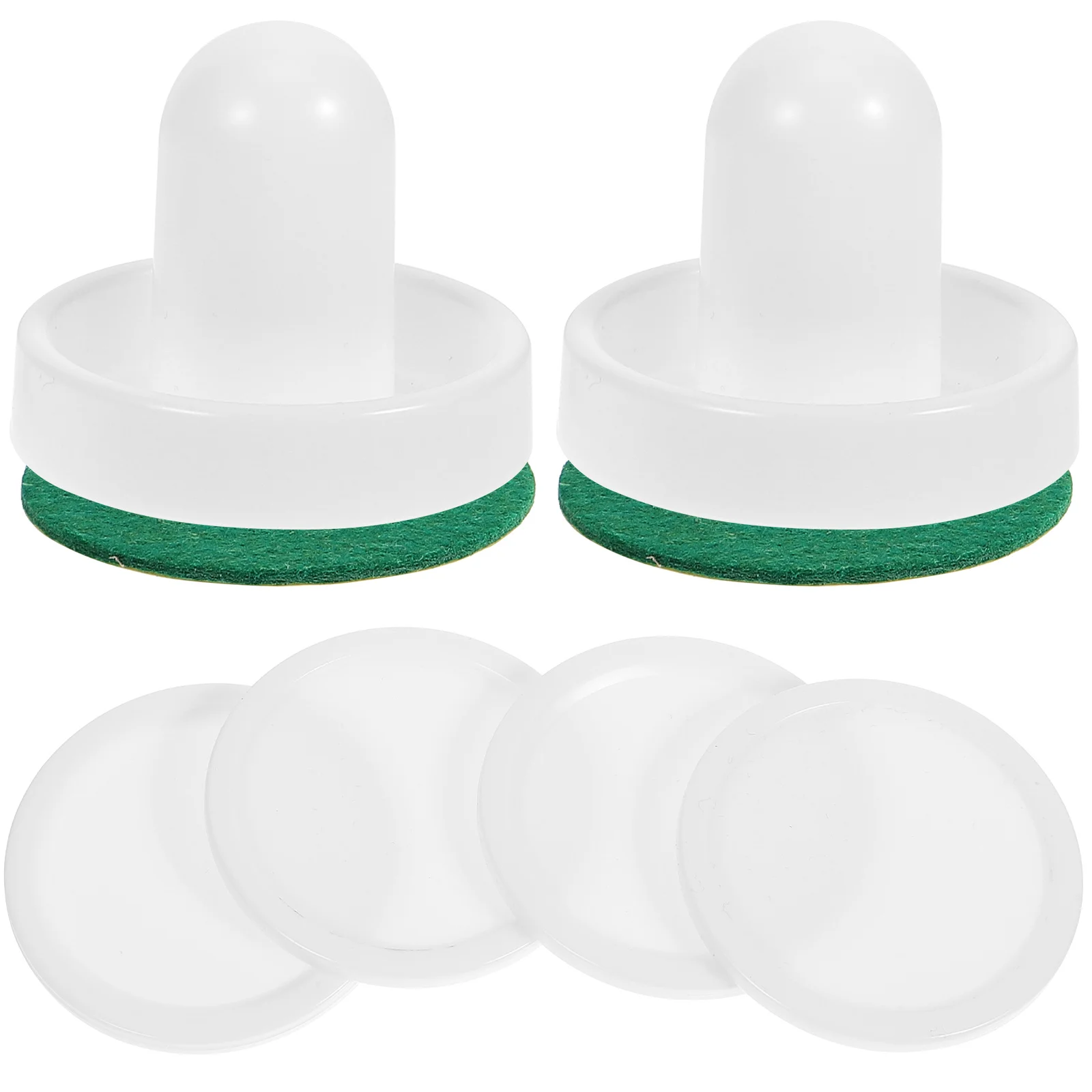1 set 60mm White PushersAir Hockey Table Parts Ice Hockey Accessories Field Supplies Household Game Components Universal