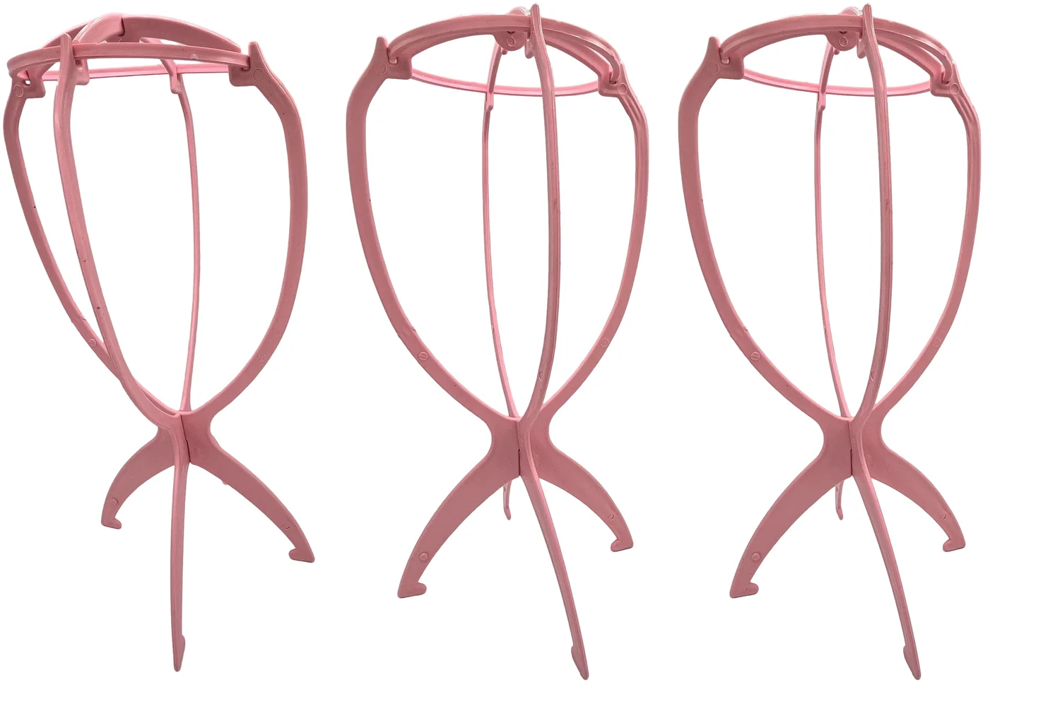Salon-Quality Portable Wig & Hat Display Stand Set - 3-Color, 36cm, 2pcs