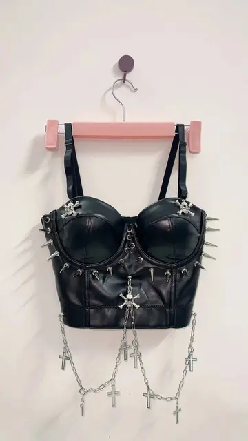 Spikey Cropped Bustier Top 3