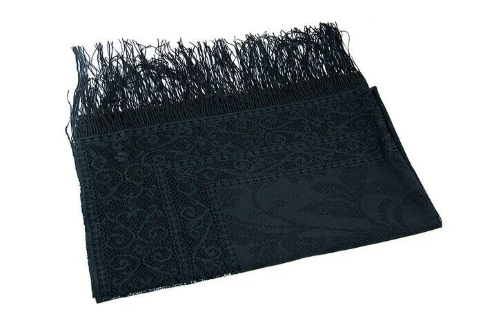 IQRAH Mother's Day Special Cylinder Box Set-Pearl Rosary-Tulle Shawl-Black Color