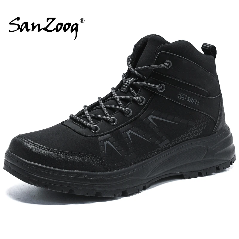 

Winter Men Outdoor Anti-Skid Ankle Hiking Boots Trekking Shoes Botas Senderismo Hombre Wandelschoenen Heren Plus Big Size 47 48