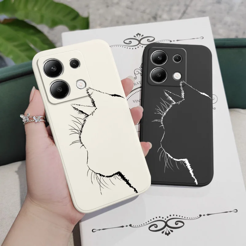 Charming Cat Liquid Silicone Phone Case