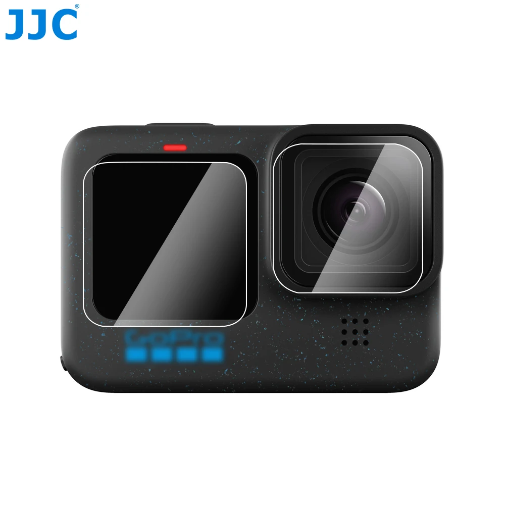 JJC 카메라 화면 보호 필름, 고프로 HERO12 11/10, 초박형 지문 방지, 스크래치 방지 강화 보호대