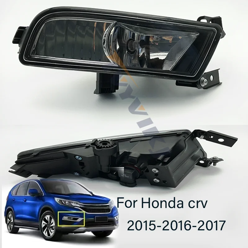 

TVYVIKJ Halogen Front Fog Lights For Honda CRV 2015 -2016-2017 Front Bumper fog Lamps