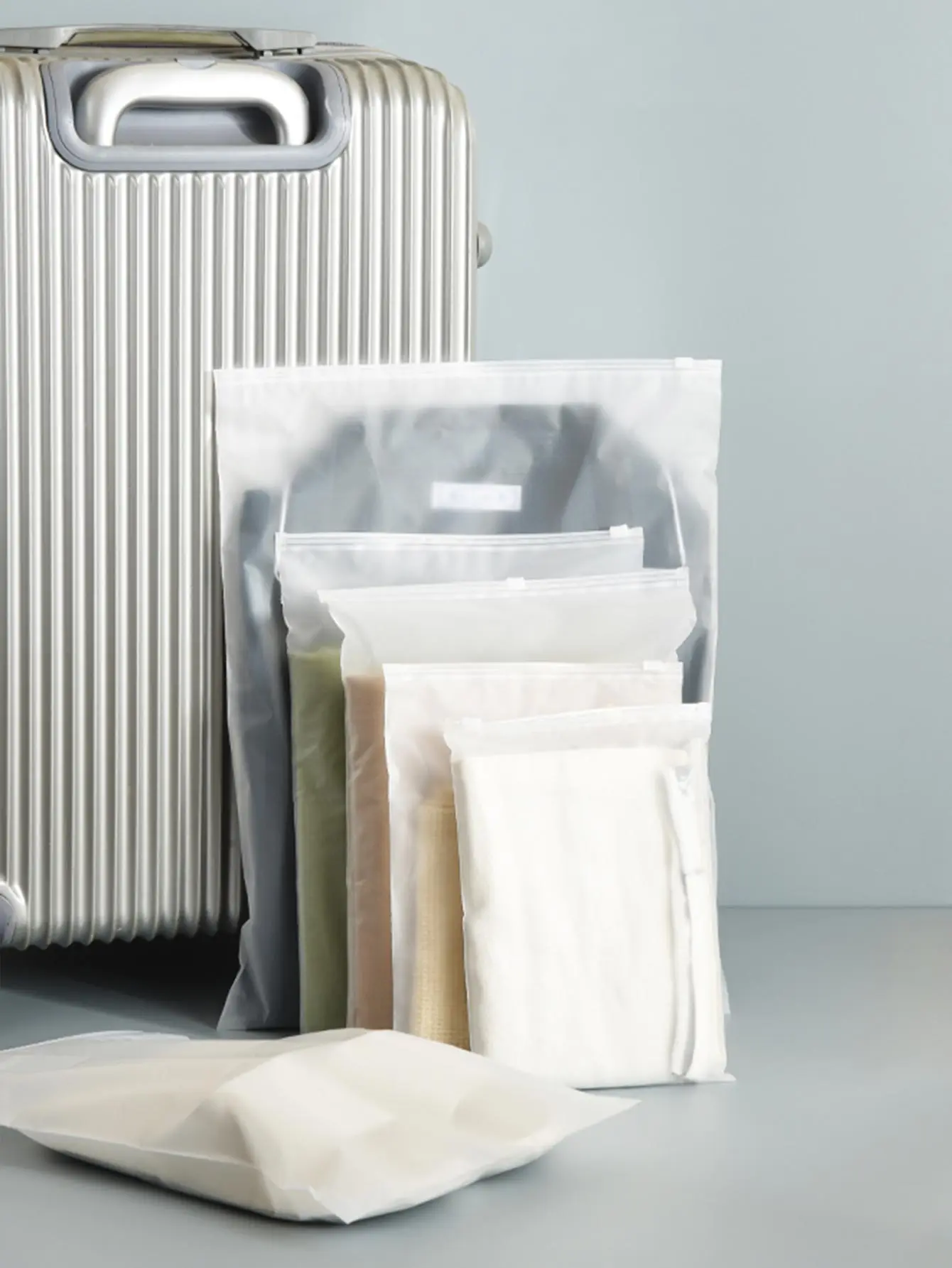 Transparent Zipper Storage Bags For Travel Clothing Organization