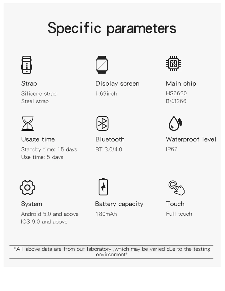 2022 New Smart Watch Men Full Touch Screen Sport Fitness Watch IP67 Waterproof Bluetooth call For Android ios smartwatch Men+Box