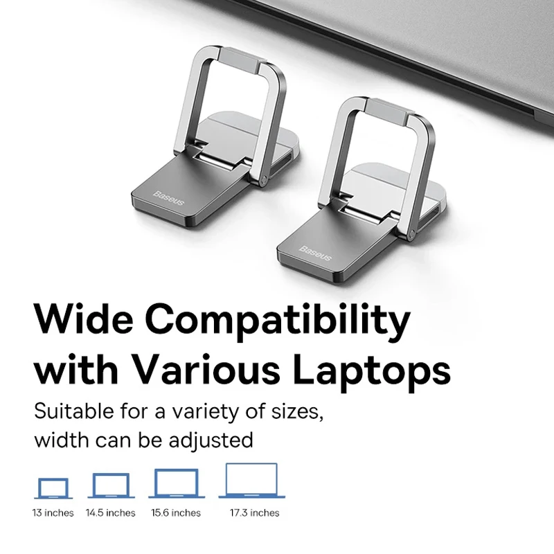 Baseus Foldable Laptop Stand Portable Notebook Support Base Holder Adjustable Riser Cooling Bracket Universal for Laptop Tablet laptop stand