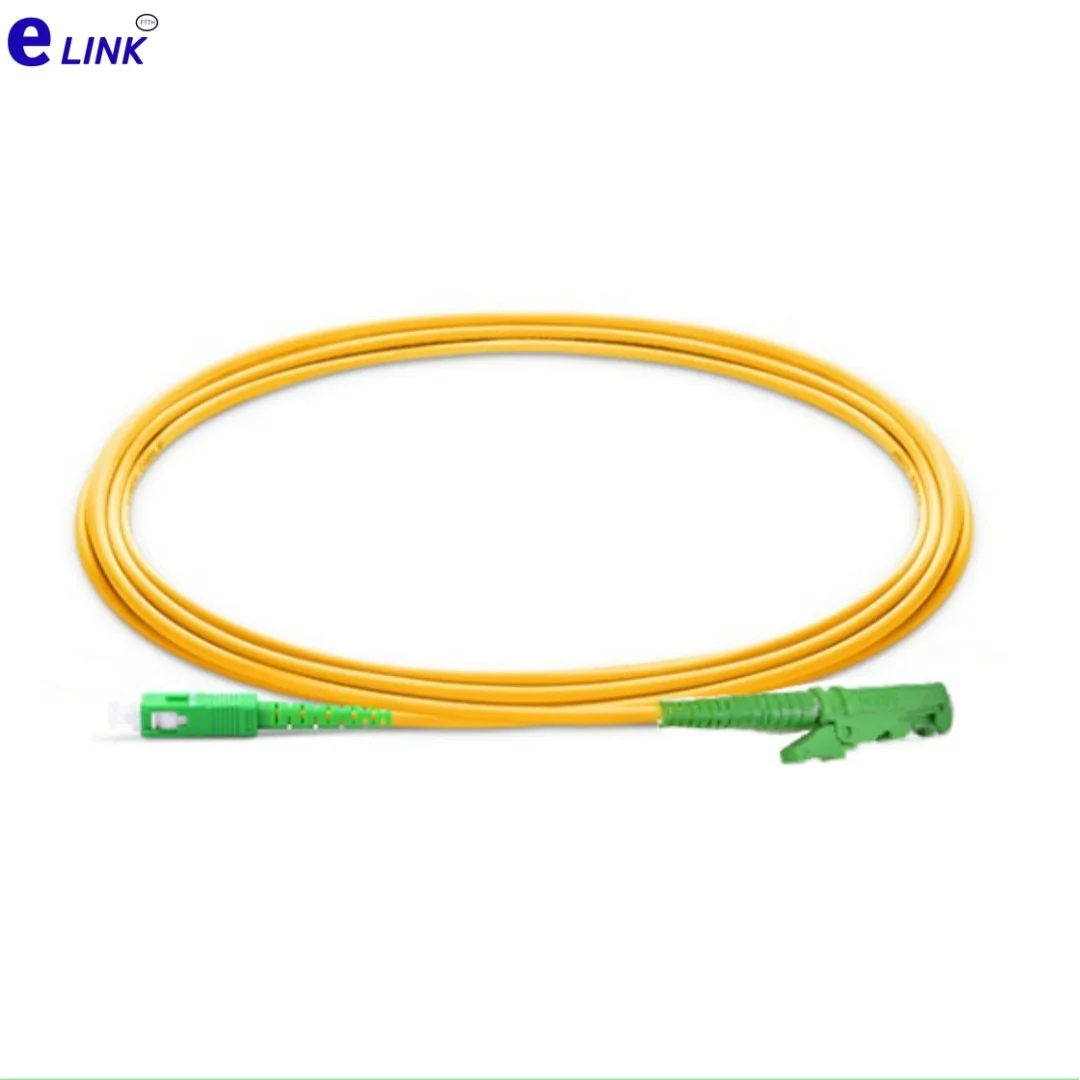 BlueOptics Câble De Brassage Fibre Optique Simplex SC-APC/E2000-APC Monomode 15 Mètres (15 M - 10