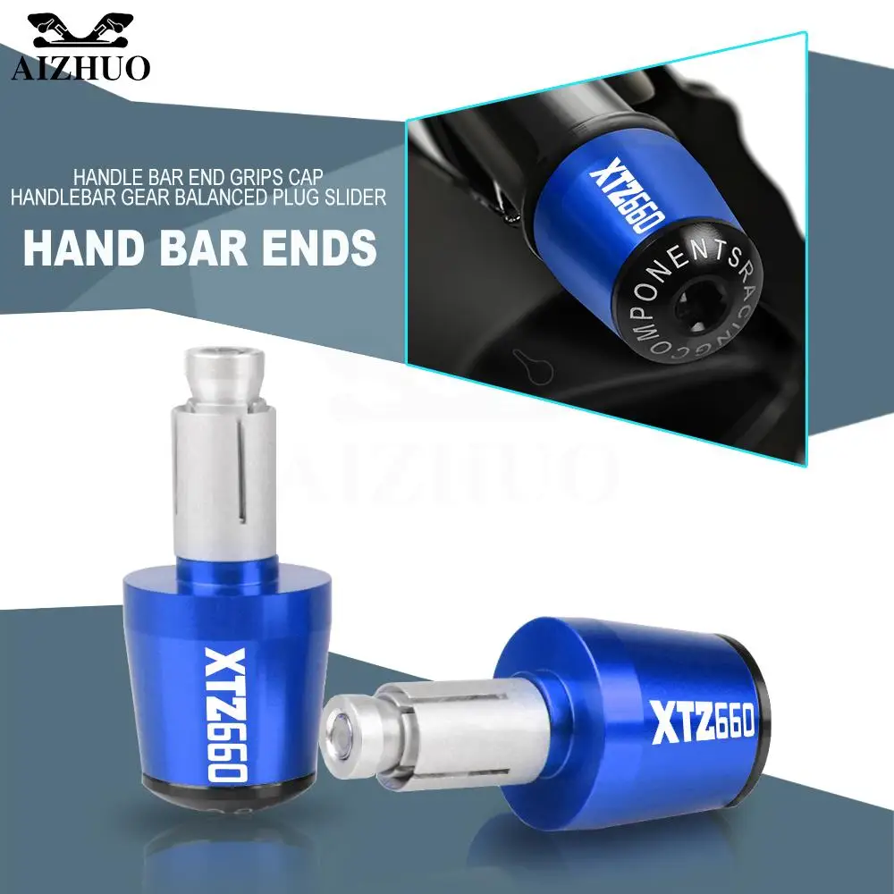 Motorcycle Handlebar Grips Silder Plugs Caps Weight For Yamaha Xtz660 Tenere 1991-1999 Xtz 660 1998 1997 1996 1995 1994 Xtz-660