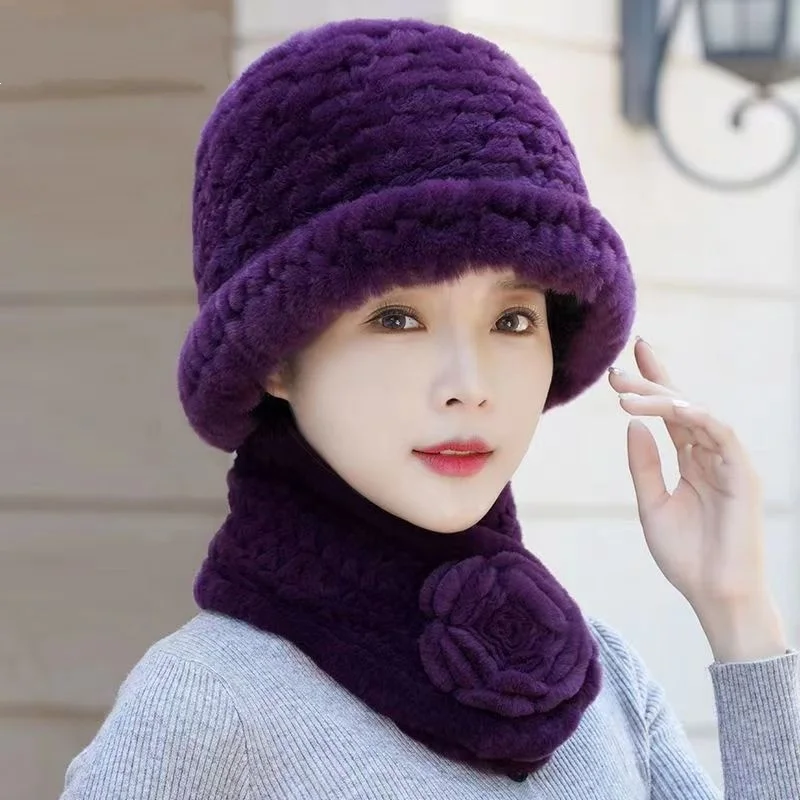 Женский комплект из шарфа и шапки