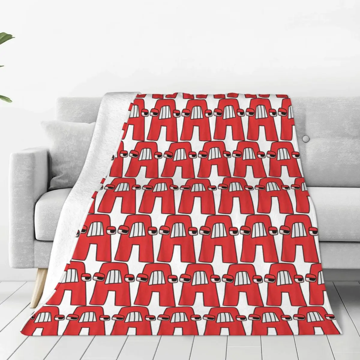 

Emotion Letter A Alphabet Lore Blanket Flannel Novelty Warm Throw Blankets for Bedspread Autumn/Winter