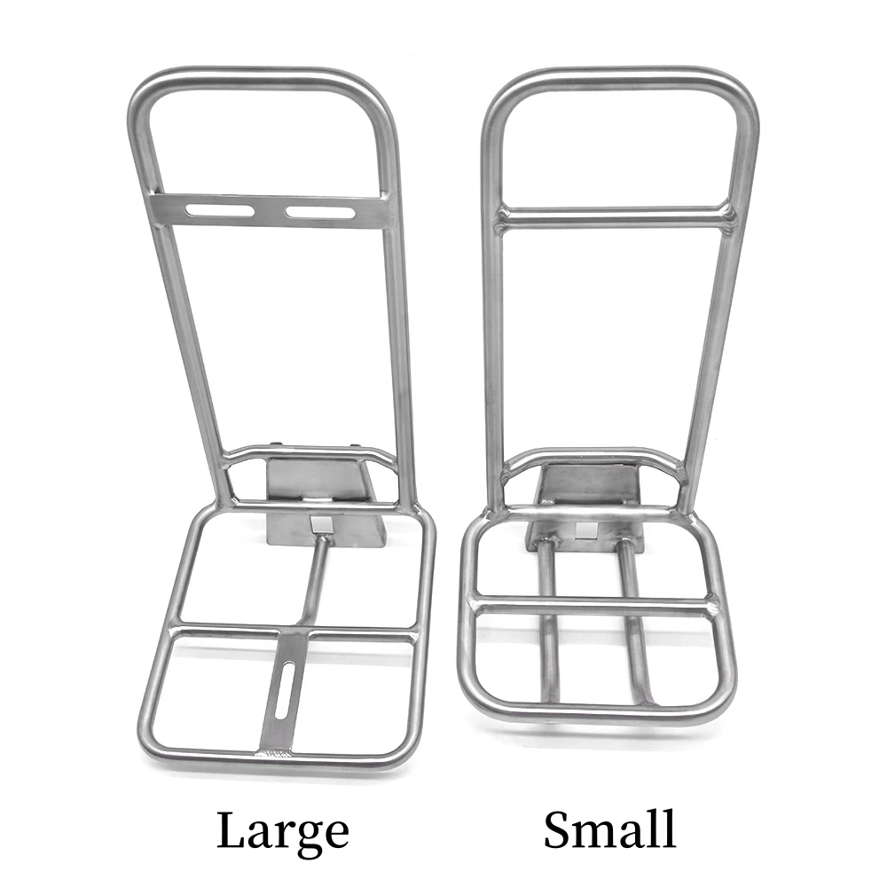 CNC Titanium Front Rack For Brompton Folding Bike, Ultralight Ti Alloy Luggage Carrier Bag Shelf, Upgrade Bicycle Accessories